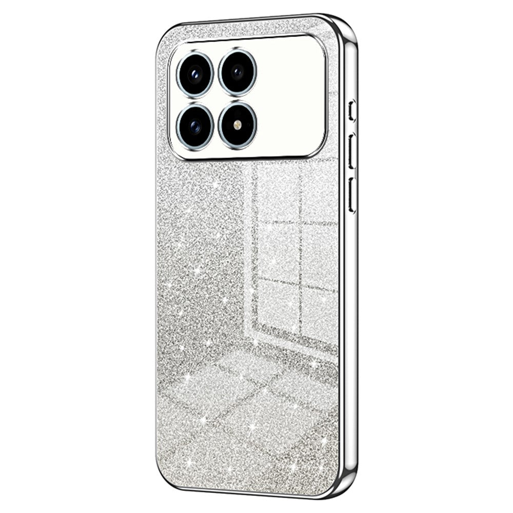 Phone Case For Xiaomi Poco F8 Pro 5G / Redmi K90 5G Electroplating Gradient Glitter TPU Phone Cover