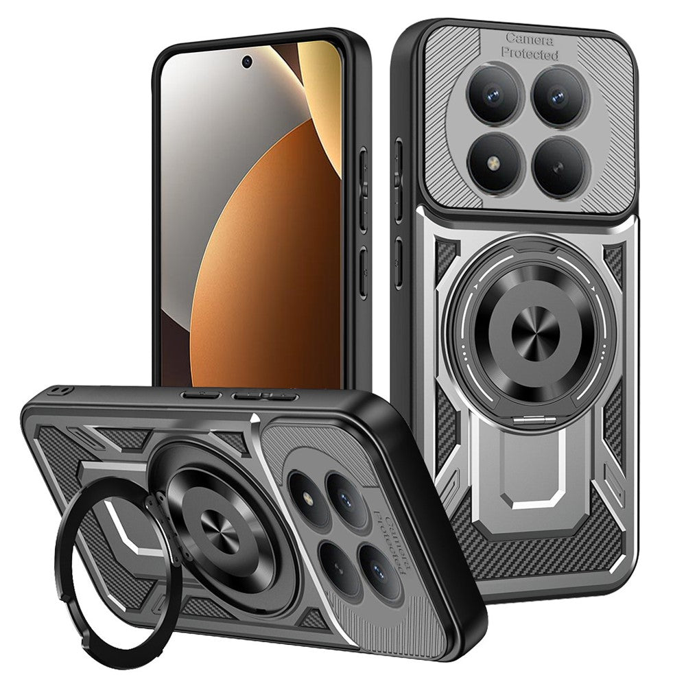 Magnetic Case For Xiaomi Poco M8 Pro 5G / Redmi Note 15 Pro+ 5G (Global) Rotating Kickstand TPU + PC Phone Cover