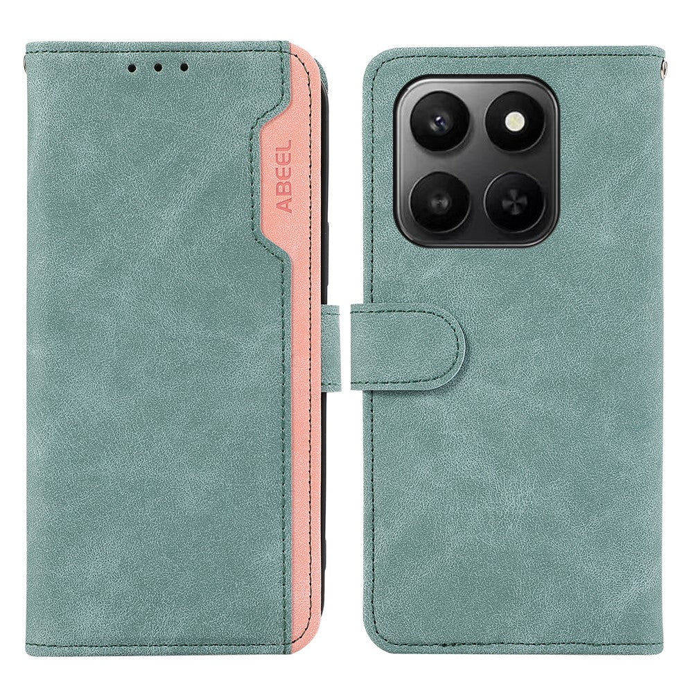 ABEEL Leather Case For Honor X7d 5G / X7d 4G / 400 Smart 4G / 400 Smart 5G Color Splicing Flip Phone Cover RFID Blocking