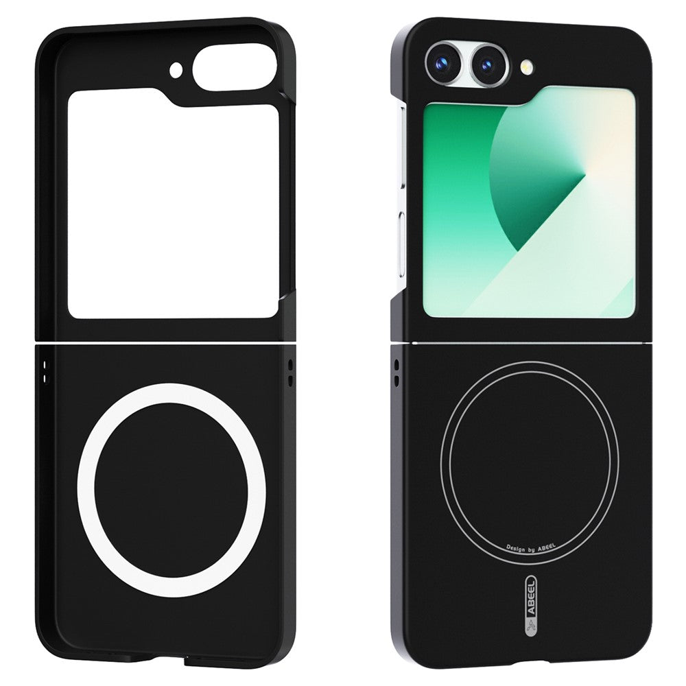 ABEEL For Samsung Galaxy Z Flip6 5G Magnetic Case Skin Touch Liquid Silicone Phone Back Cover
