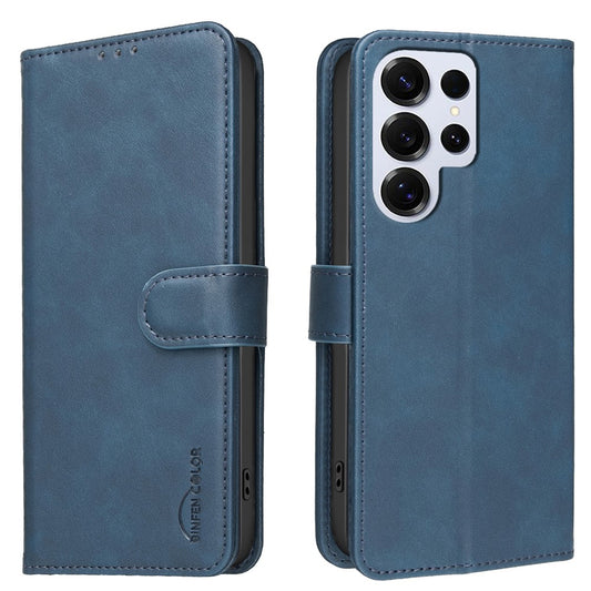 Galaxy S26 Ultra Handyhülle – BINFEN COLOR BF37 RFID-blockierende Brieftasche aus Leder mit Standfunktion