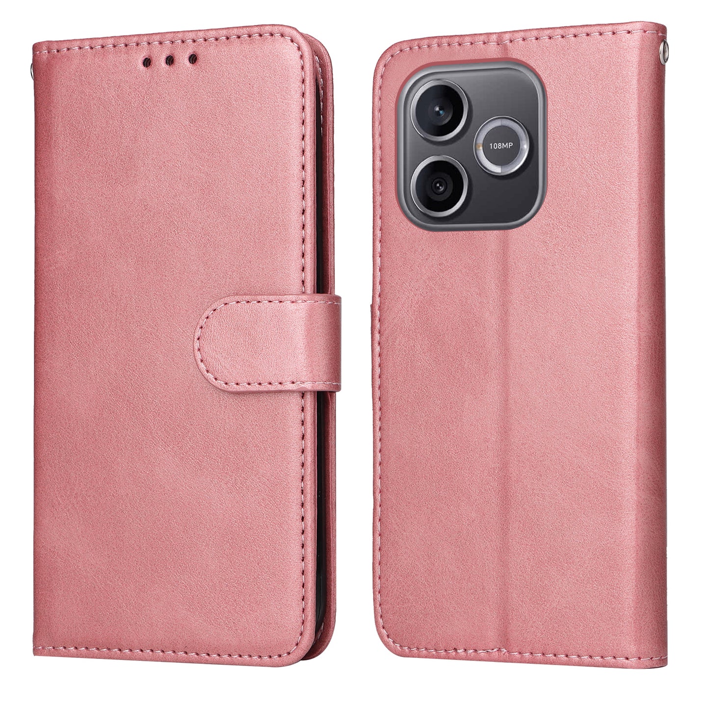 For Honor 600 Lite 5G Case Wallet PU Leather Folio Flip Phone Cover