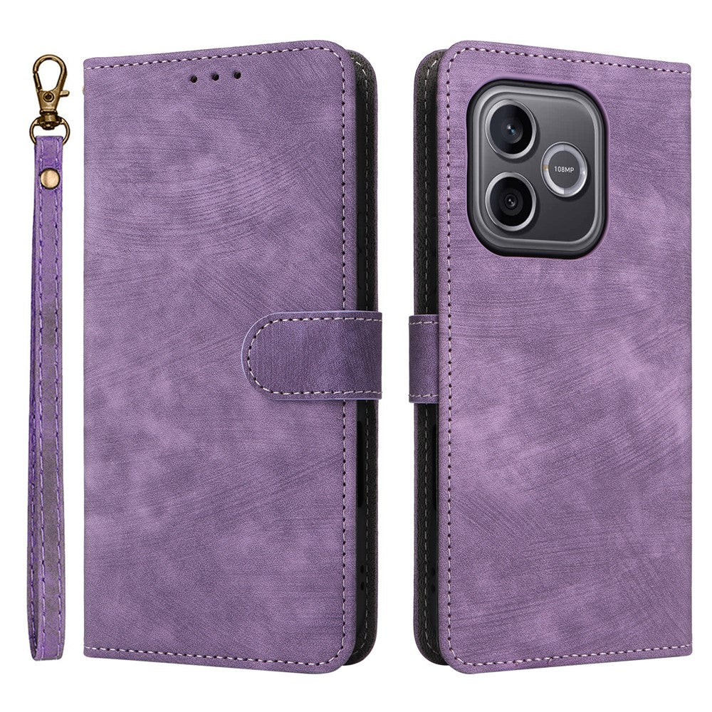 For Honor 600 Lite 5G / 500 Smart 5G Case Wallet RFID Blocking PU Leather Phone Cover Stand with Strap