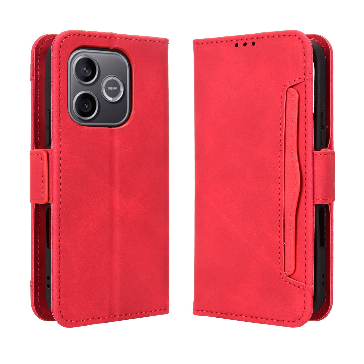 For Honor 600 Lite 5G Leather Case Phone Wallet Cover with Multiple Card Slots