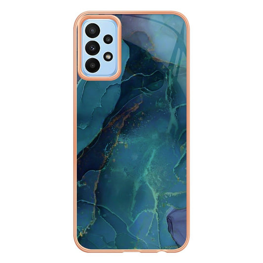 Galaxy A13 4G Schutzhülle – Mit Marmormuster 2,0 mm Galvanik-Rückseite