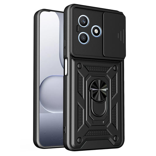 Honor X8d 4G Handyhülle – mit Standfunktion, mit Kamera-Schiebeabdeckung, aus TPU / PC