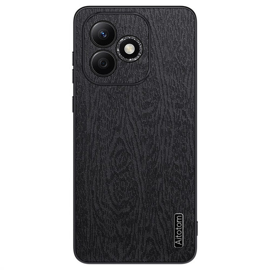 Honor 600 Lite 5G Handyhülle – Aus lederbeschichtetem PC+TPU, mit Holzmaserung