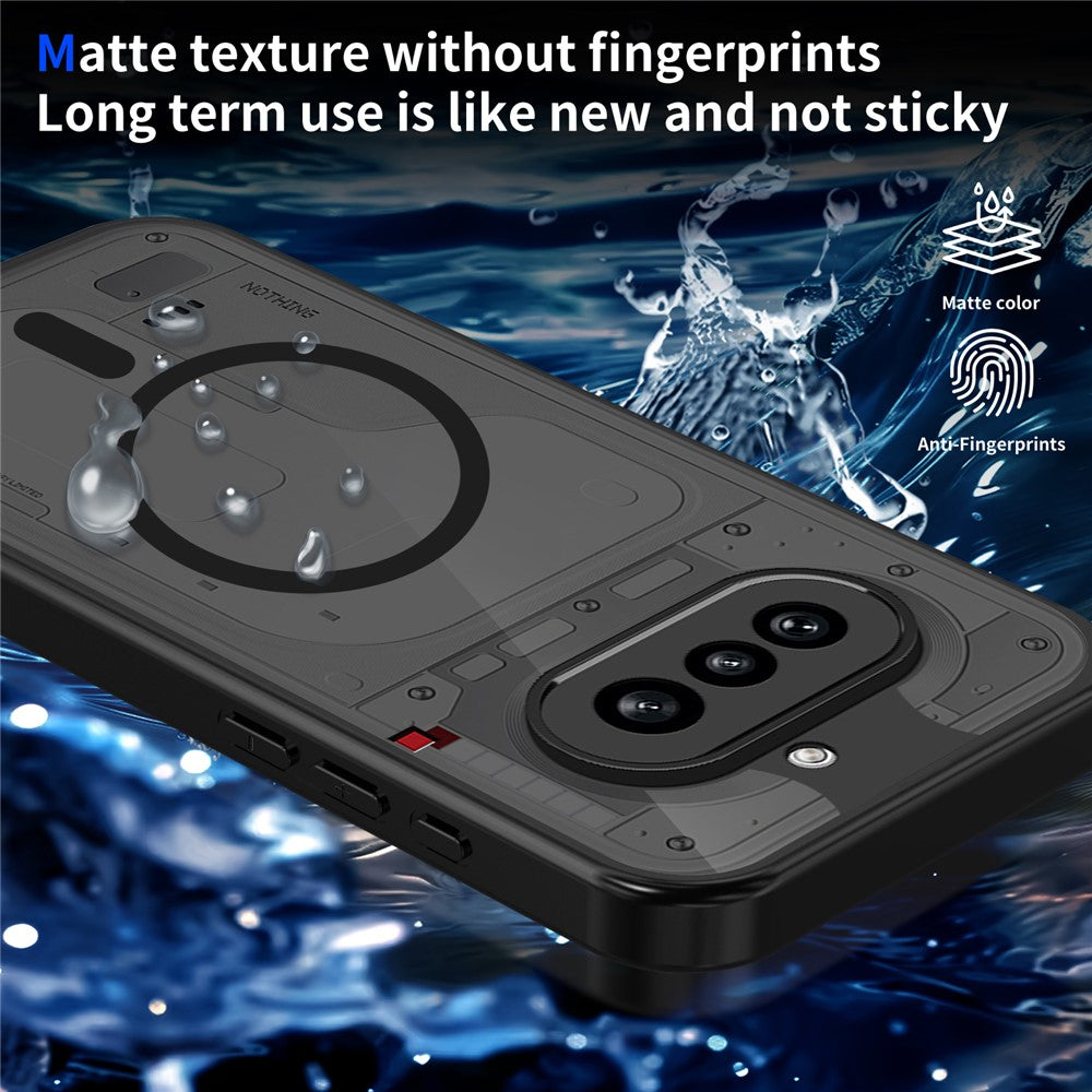 For Nothing Phone (4a) Magnetic Case Skin Touch Matte PC + TPU Anti-Drop Phone Cover