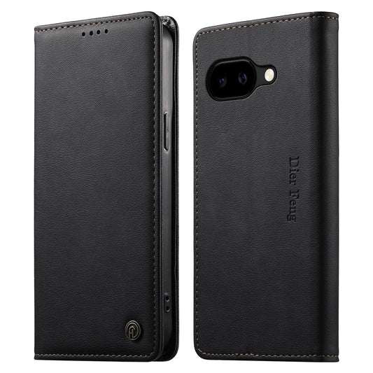 Google Pixel 10a Handyhülle – DIERFENG DF-019 Leder-Geldbörse mit magnetischem Klappdeckel und Kartenfächern, RFID-blockierend