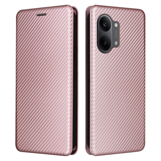 Phone Case For Xiaomi Poco X8 Pro Max 5G / Redmi Turbo 5 Max 5G Carbon Fiber Texture Drop-Proof PU Leather Phone Cover
