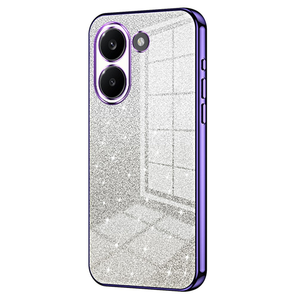 Case For Xiaomi Poco X8 Pro 5G / Redmi Turbo 5 5G Electroplating Gradient Glitter TPU Phone Cover