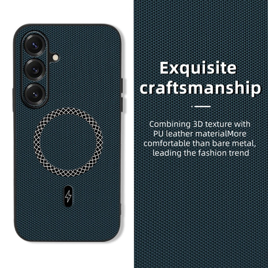 Galaxy S26+ Handyhülle – aus PU-Leder mit dreieckiger Textur, stoßfest, ultradünn