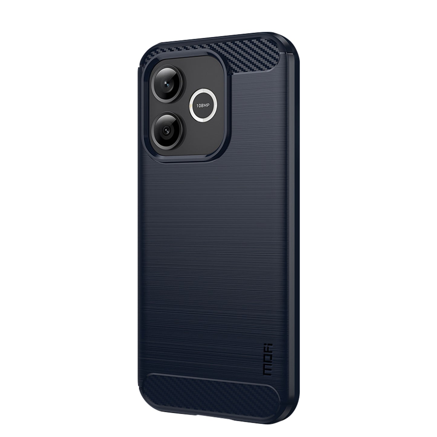 Mofi For Honor 600 Lite 5G Back Cover Brushed Texture Carbon Fiber Soft TPU Case