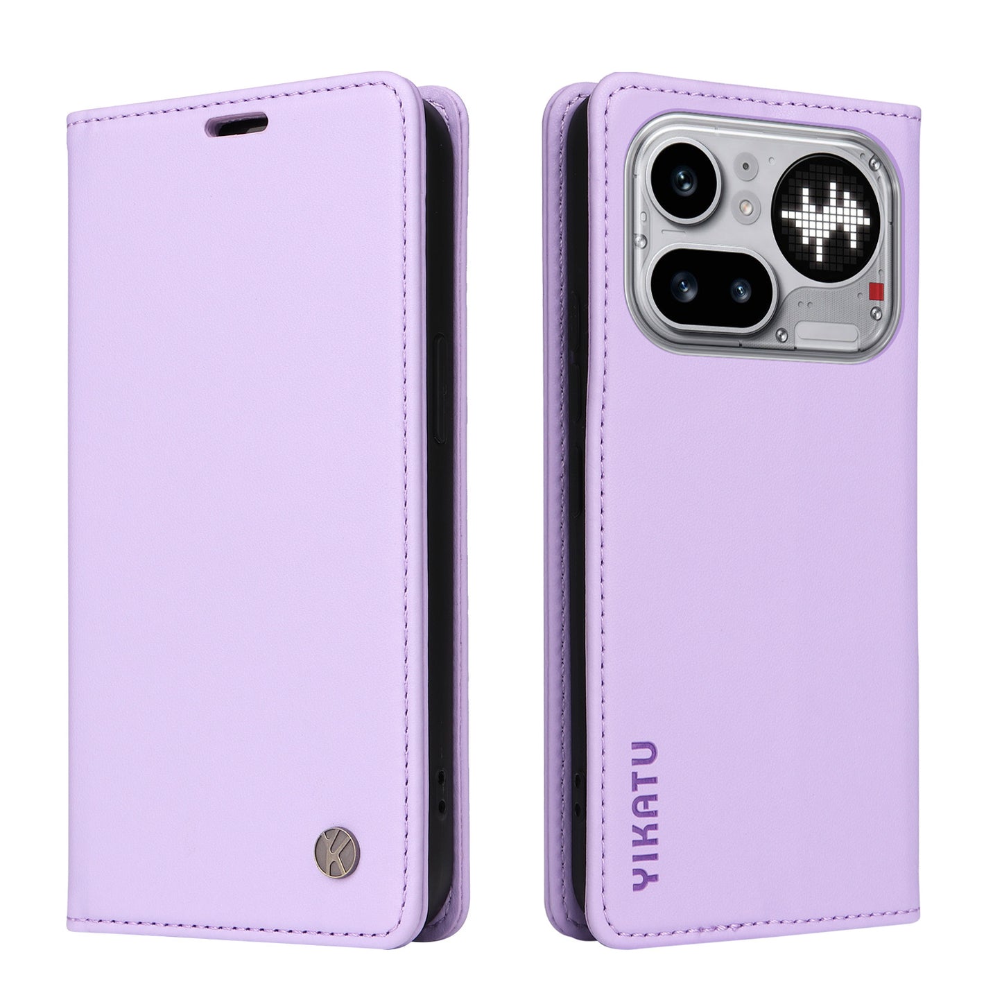 YIKATU For Nothing Phone (4a) Pro YK-001 Phone Cases Magnetic Closure PU Leather Mobile Cover