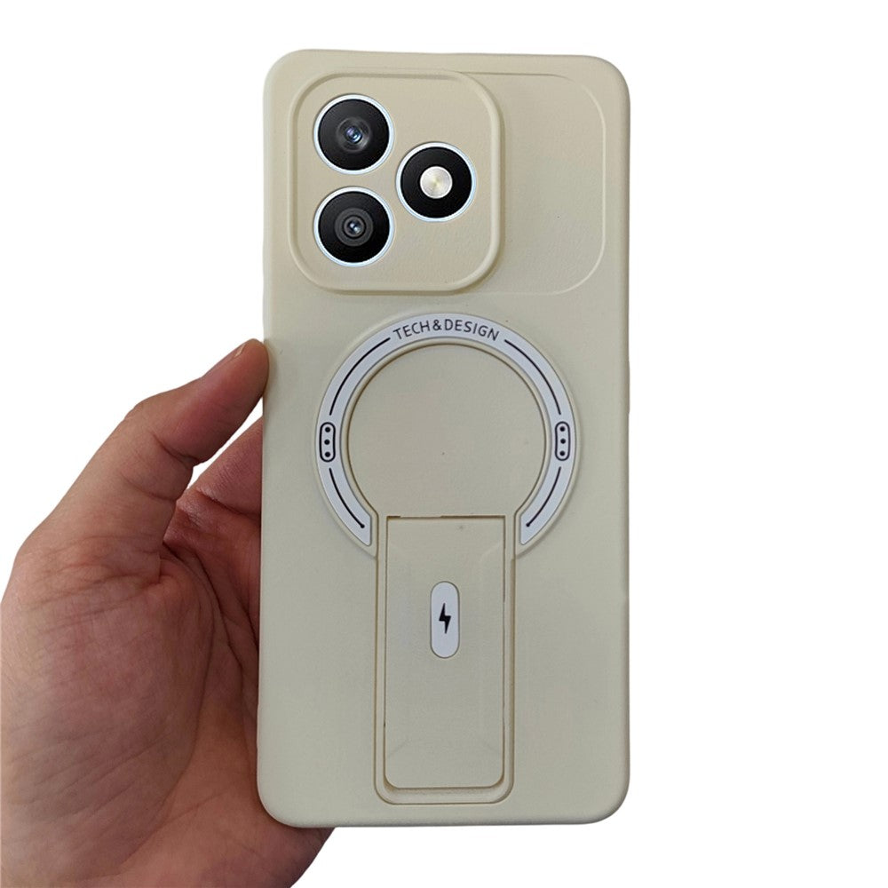 For Honor X8d 4G Case Skin Touch Kickstand PC + TPU Phone Cover Support Magnetic Car Mount