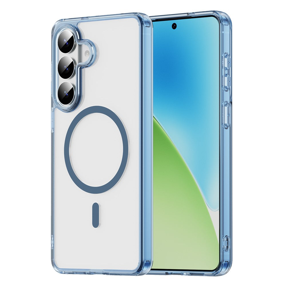For Samsung Galaxy S26+ Case Compatible with MagSafe Clear PC + TPU Shockproof Phone Back Cover