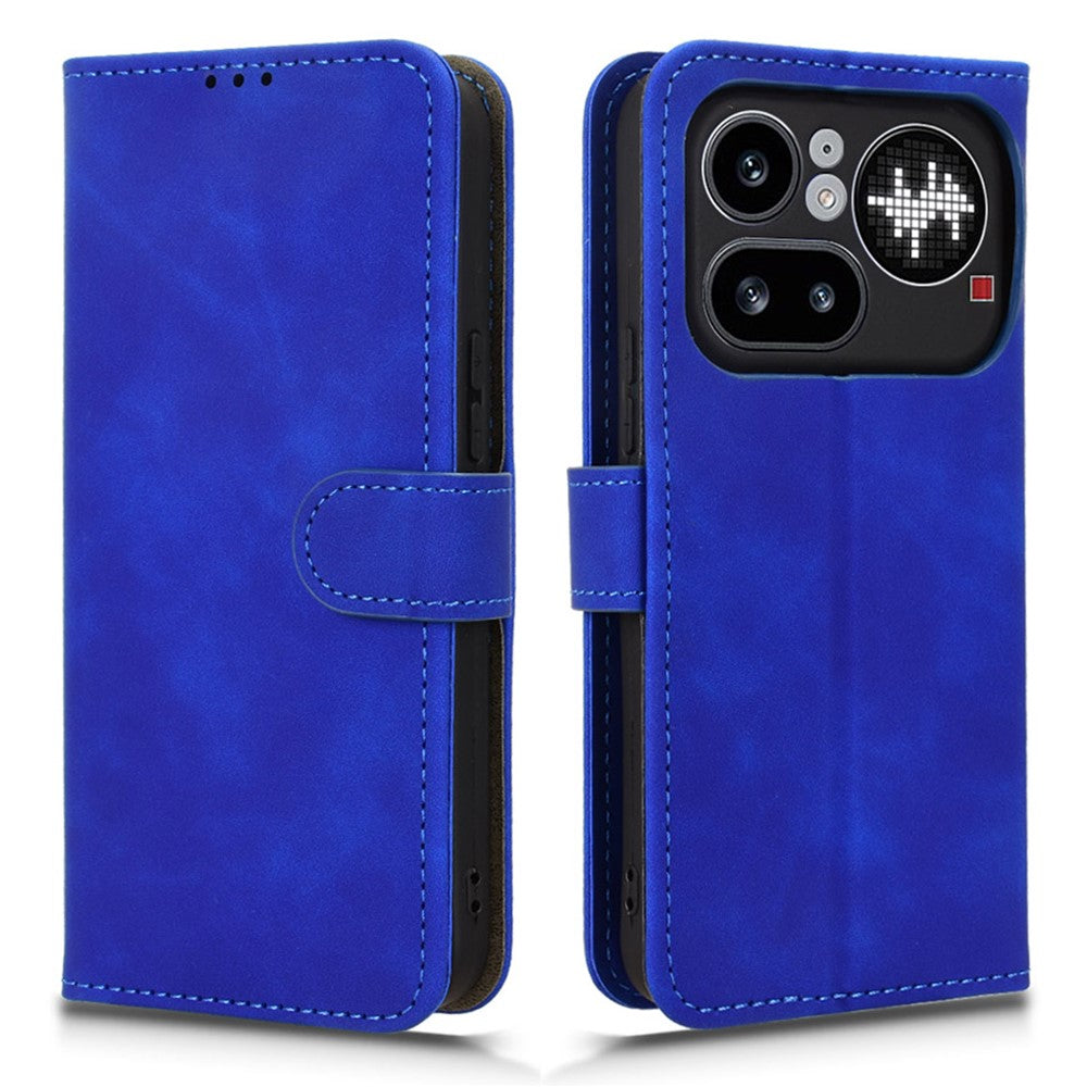 For Nothing Phone (4a) Pro Leather Case Skin Feel Anti Drop Wallet Stand Flip Phone Cover
