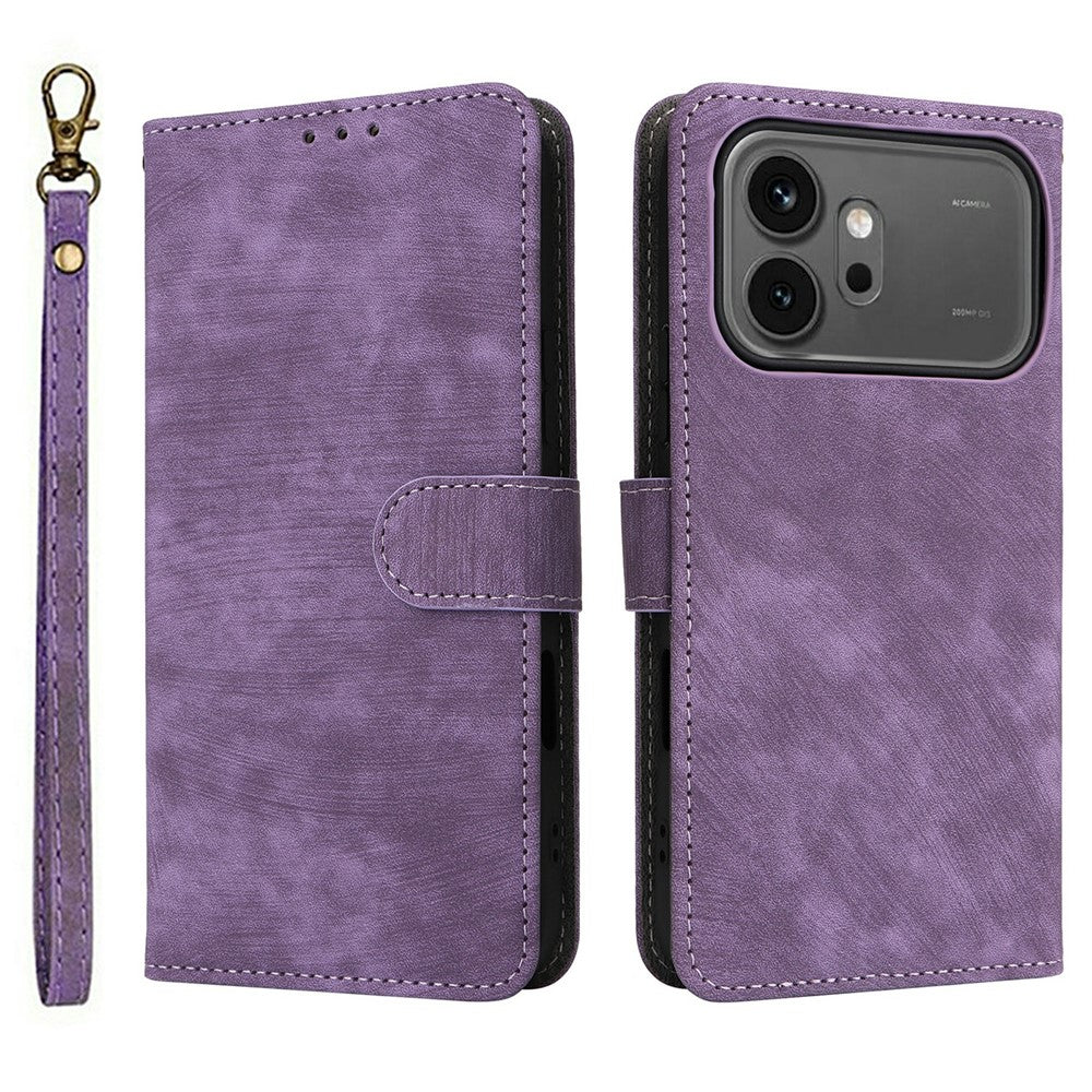 For Honor 600 5G / 600 Pro 5G Case Wallet RFID Blocking PU Leather Phone Cover Stand with Strap