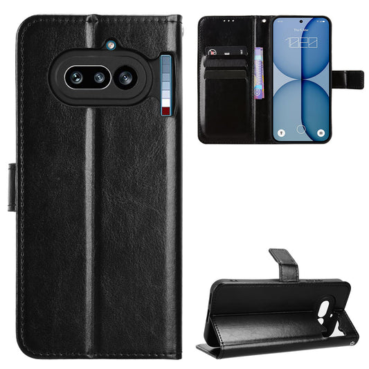Nothing Phone (4a) Wallet-Handyhülle – Aus strukturiertem Leder