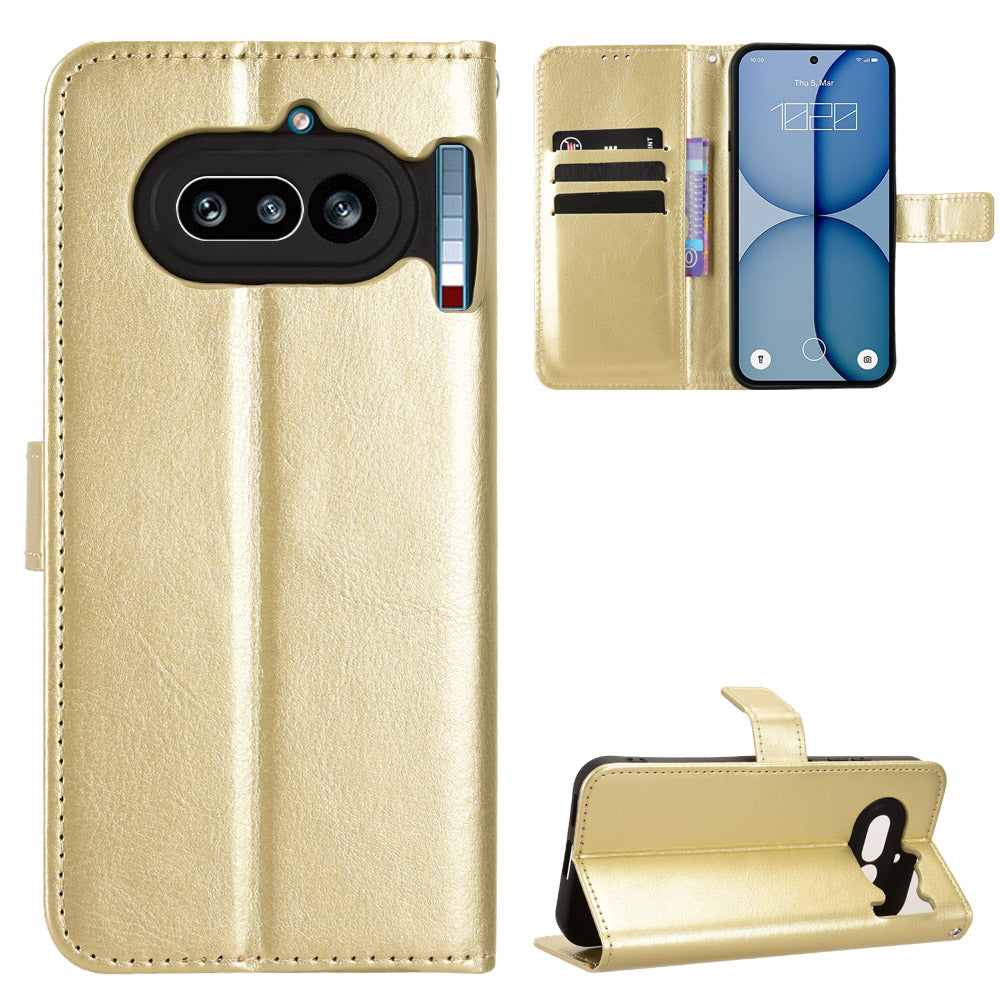 Nothing Phone (4a) Wallet-Handyhülle – Aus strukturiertem Leder