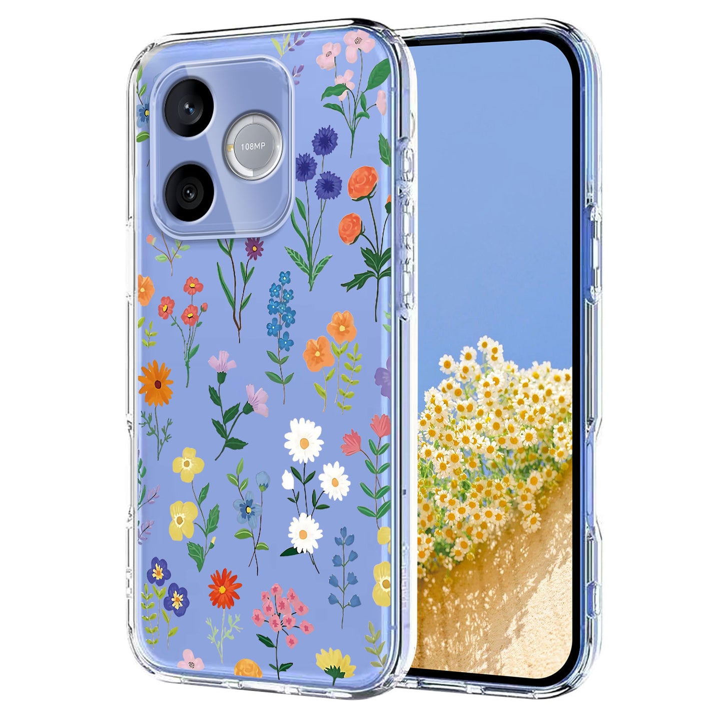 For Honor 500 Smart 5G / Honor X80i 5G / Honor 600 Lite 5G Case Butterfly Floral Pattern Printing TPU Phone Back Cover