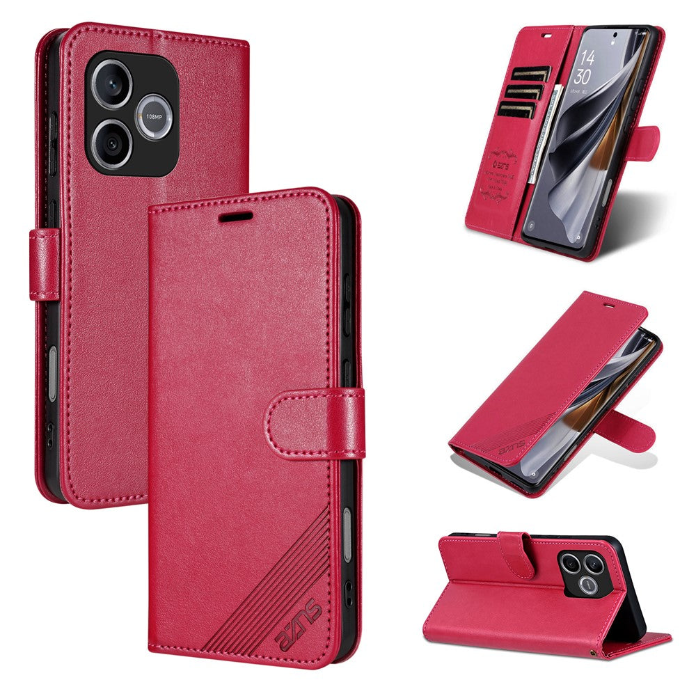 AZNS For Honor 600 Lite 5G Case Anti-Scratch PU Leather Stand Wallet Phone Cover