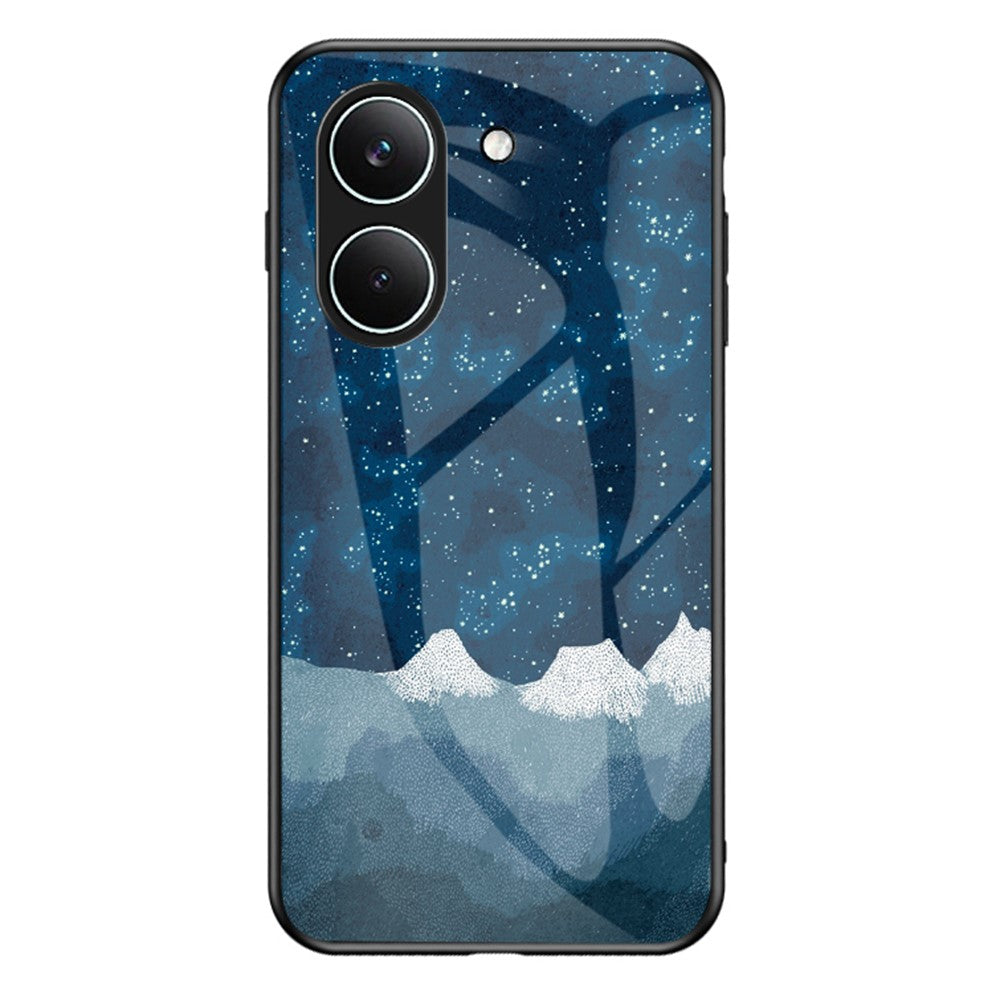 Phone Case For Xiaomi Poco X8 Pro 5G / Redmi Turbo 5 5G Starry Sky Pattern Tempered Glass Phone Cover