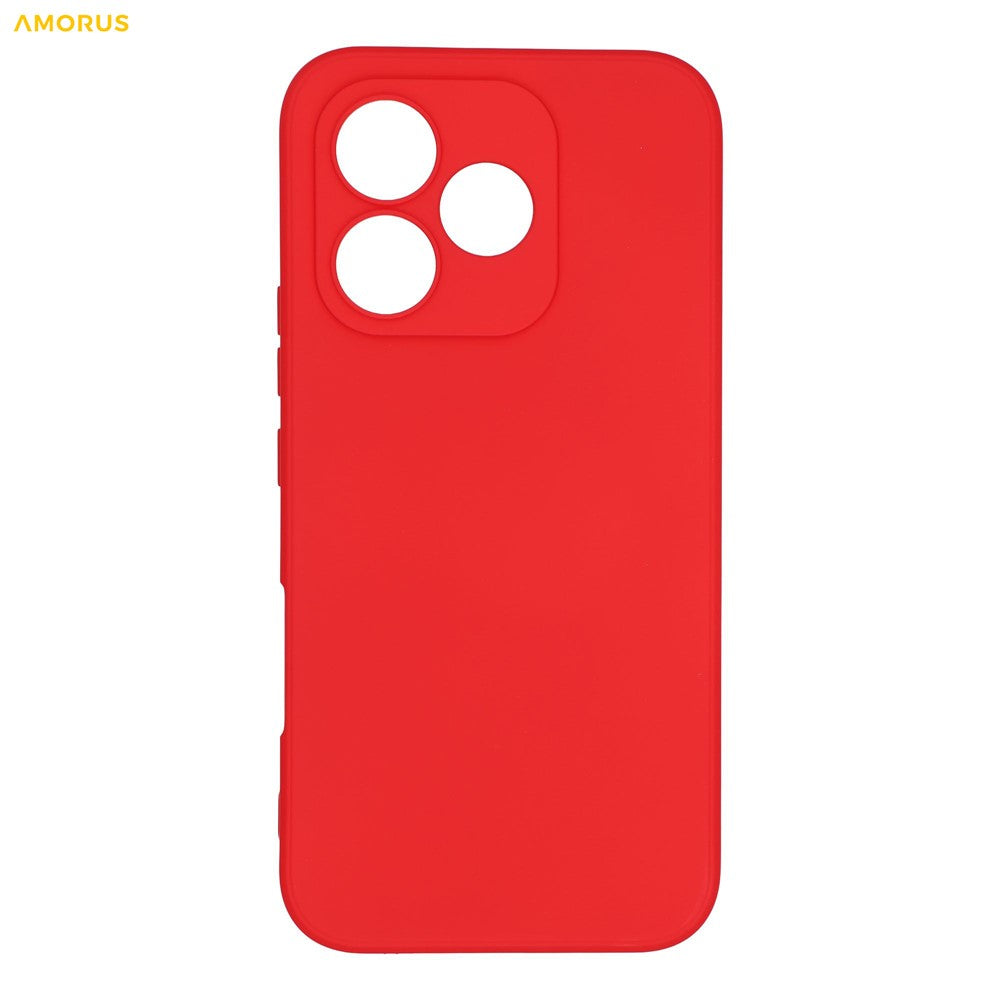 AMORUS For Honor 600 Lite 5G Case Precise Cutouts TPU Fiber Lining Shockproof Phone Cover