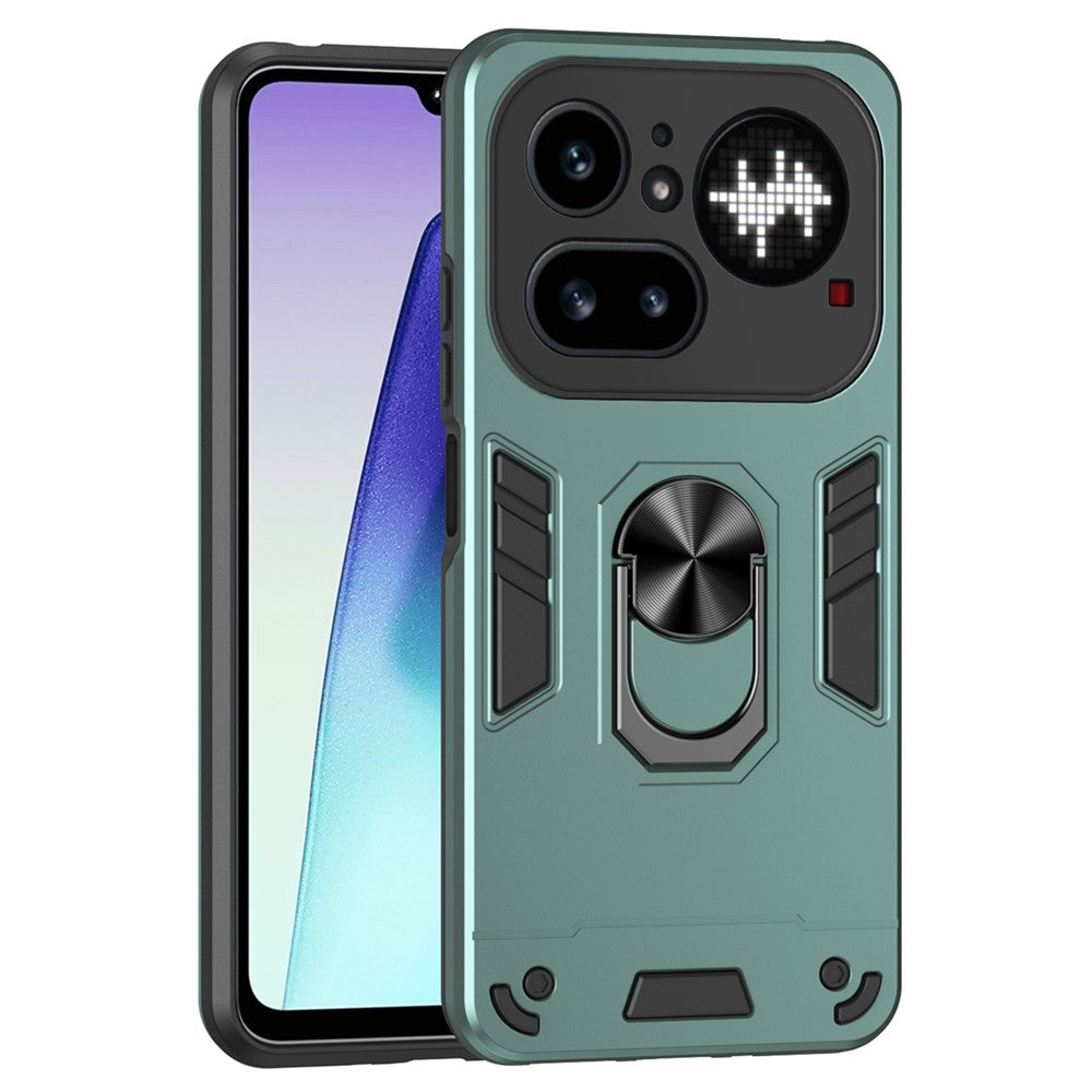 Nothing Phone (4a) Pro Handyhülle – Aus PC + TPU, mit Fallschutz & Ringständer