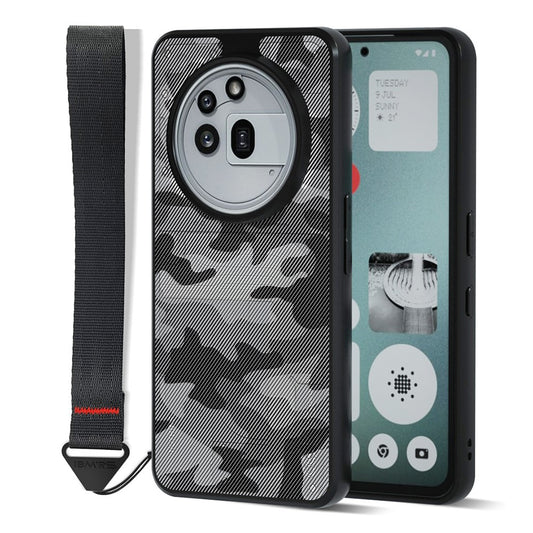 IBMRS for Nothing Phone (3a) Pro Mobile Cover Soft TPU + Hard PC Case with Wrist Strap (Precision Cutouts)