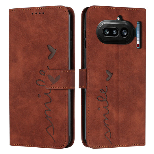 Nothing Phone (4a) Wallet-Handyhülle – Mit Aufdruck, hautfreundliches PU-Leder, Ständer, magnetischer Stoßschutz, mit Tragegurt