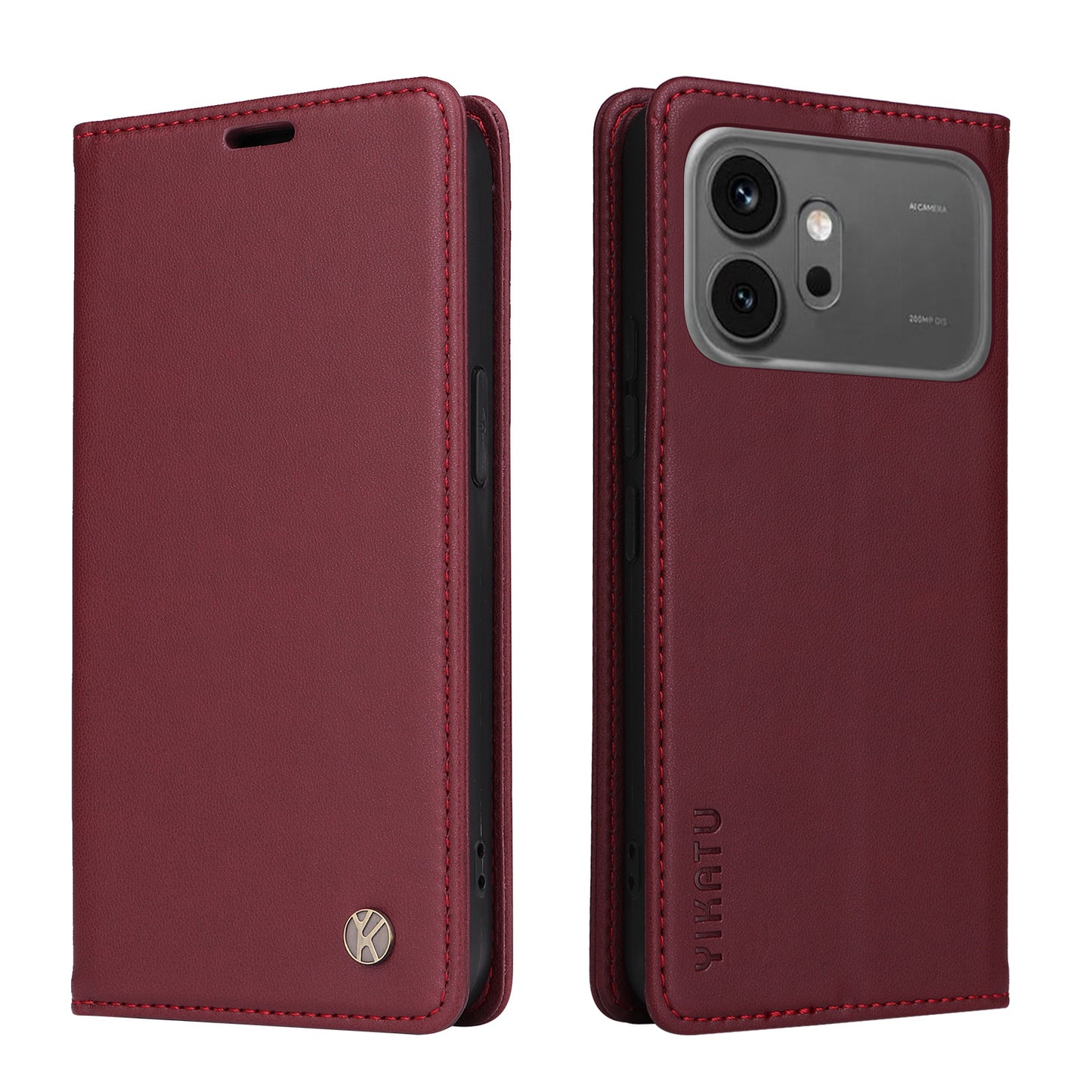 YIKATU for Honor 600 Pro 5G / Honor 600 5G YK-001 Phone Cases Magnetic Closure PU Leather Mobile Cover