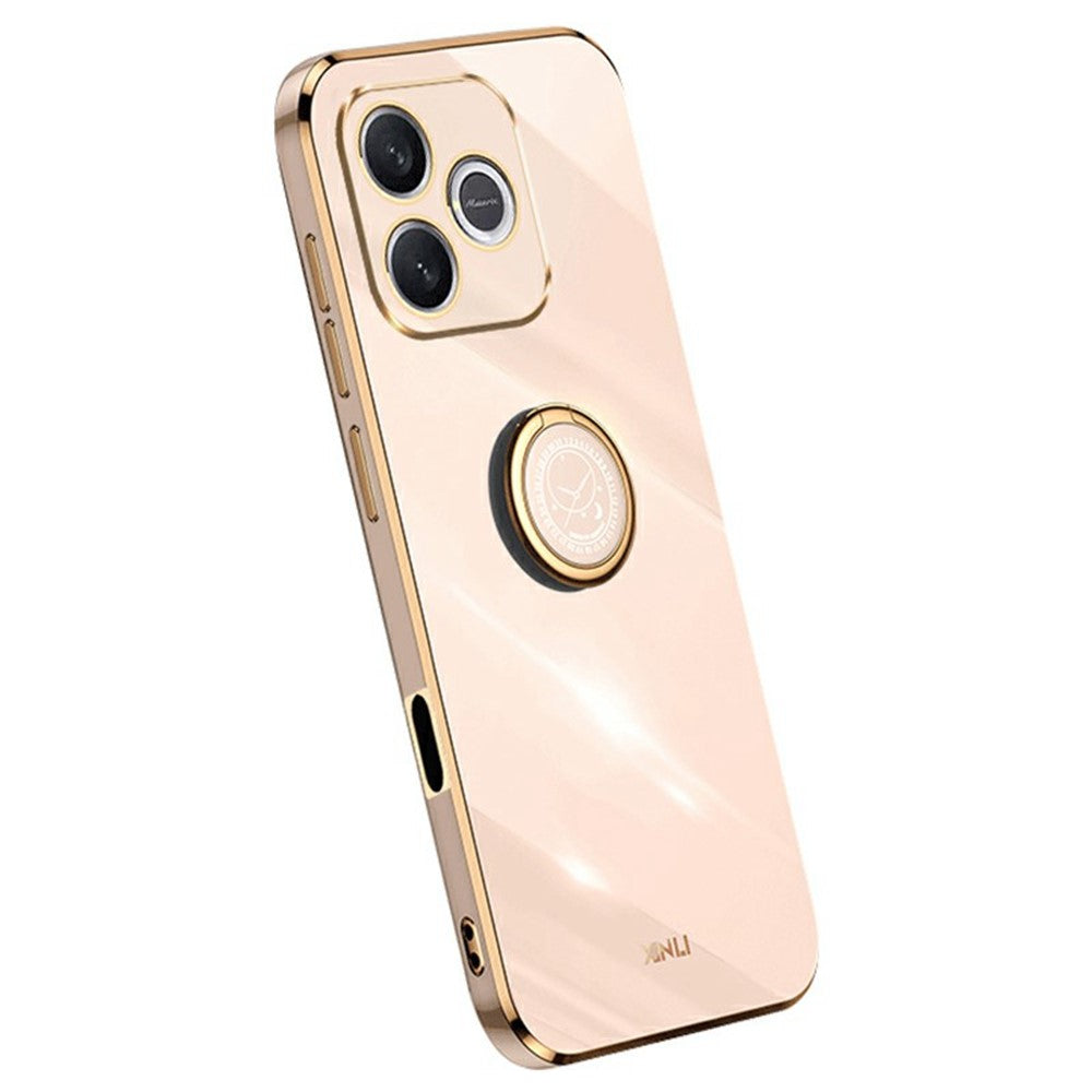 Honor 600 Lite 5G Handyhülle – Galvanisierte TPU-Rückseite, kratzfest, mit Ringständer