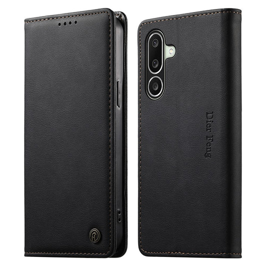 DIERFENG DF-019 for Samsung Galaxy A27 5G Leather Wallet Case Magnetic Flip Cover with Card Slots RFID Blocking