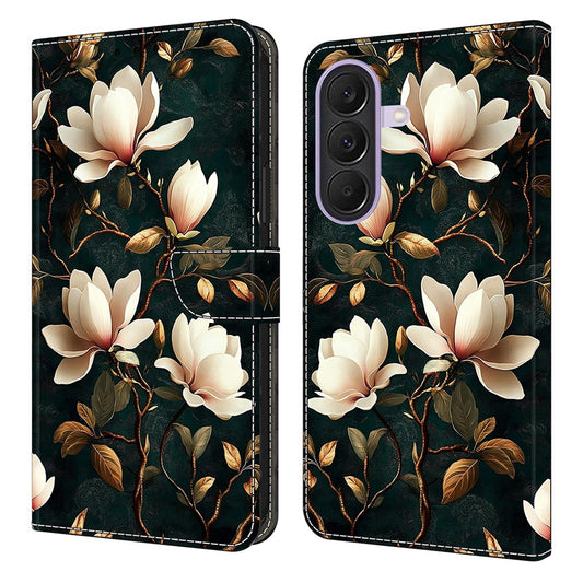 Galaxy A57 5G Handyhülle – Brieftaschen-Standgehäuse mit Musterdruck, Leder