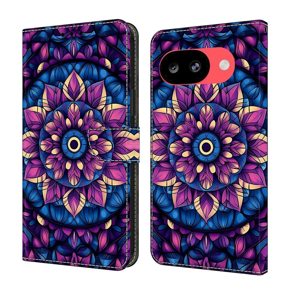 For Google Pixel 10a Wallet Stand Case Pattern Printing Leather Phone Cover