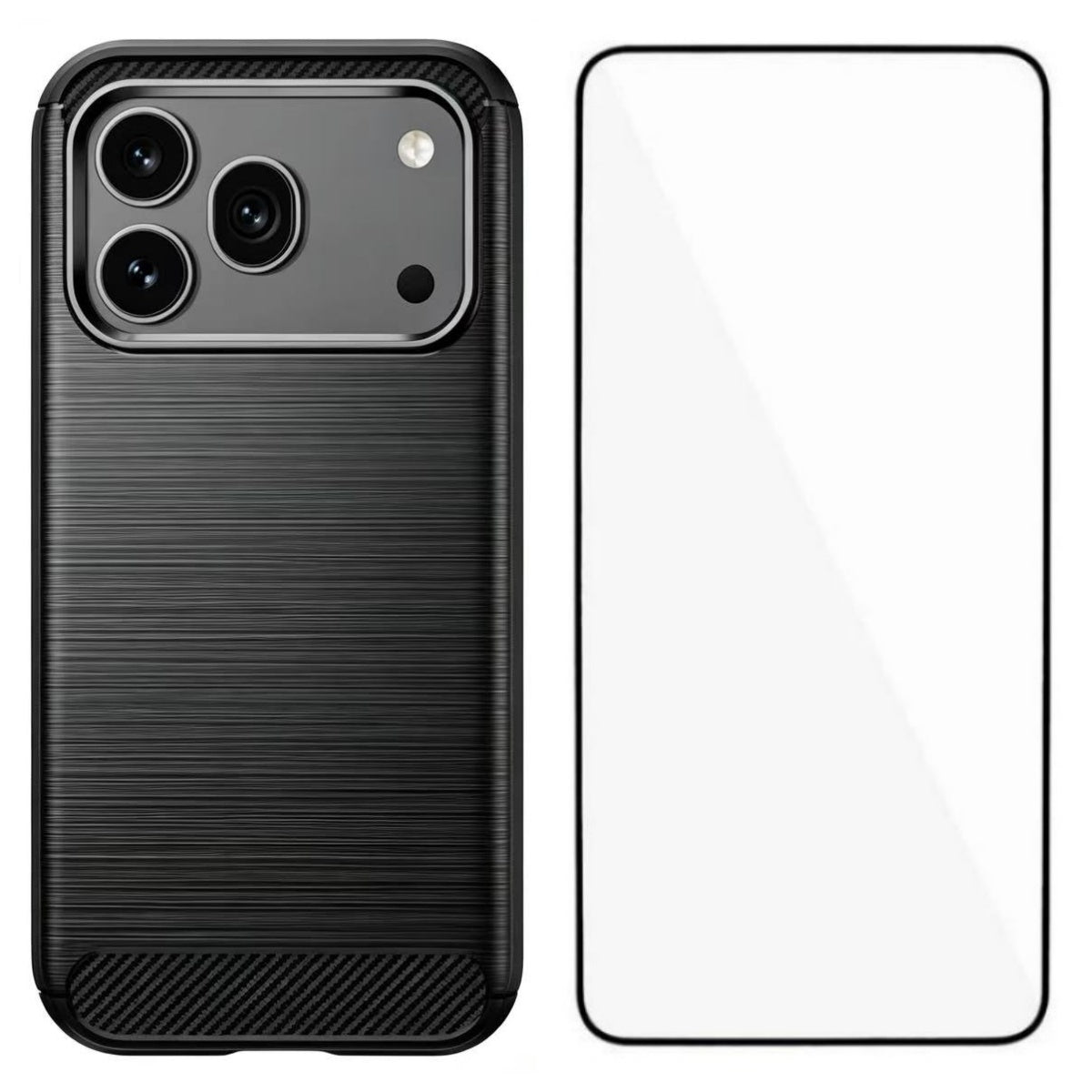 WANLONFENG for Honor 600 Pro 5G Case with Screen Film LS Series Big Lens Hole Brushed Texture TPU Phone Cover