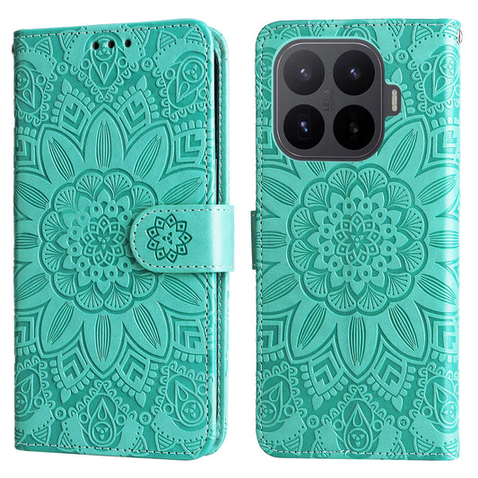 Xiaomi 17T Handyhülle – mit Sonnenblumen-Aufdruck, Leder-Geldbörsen