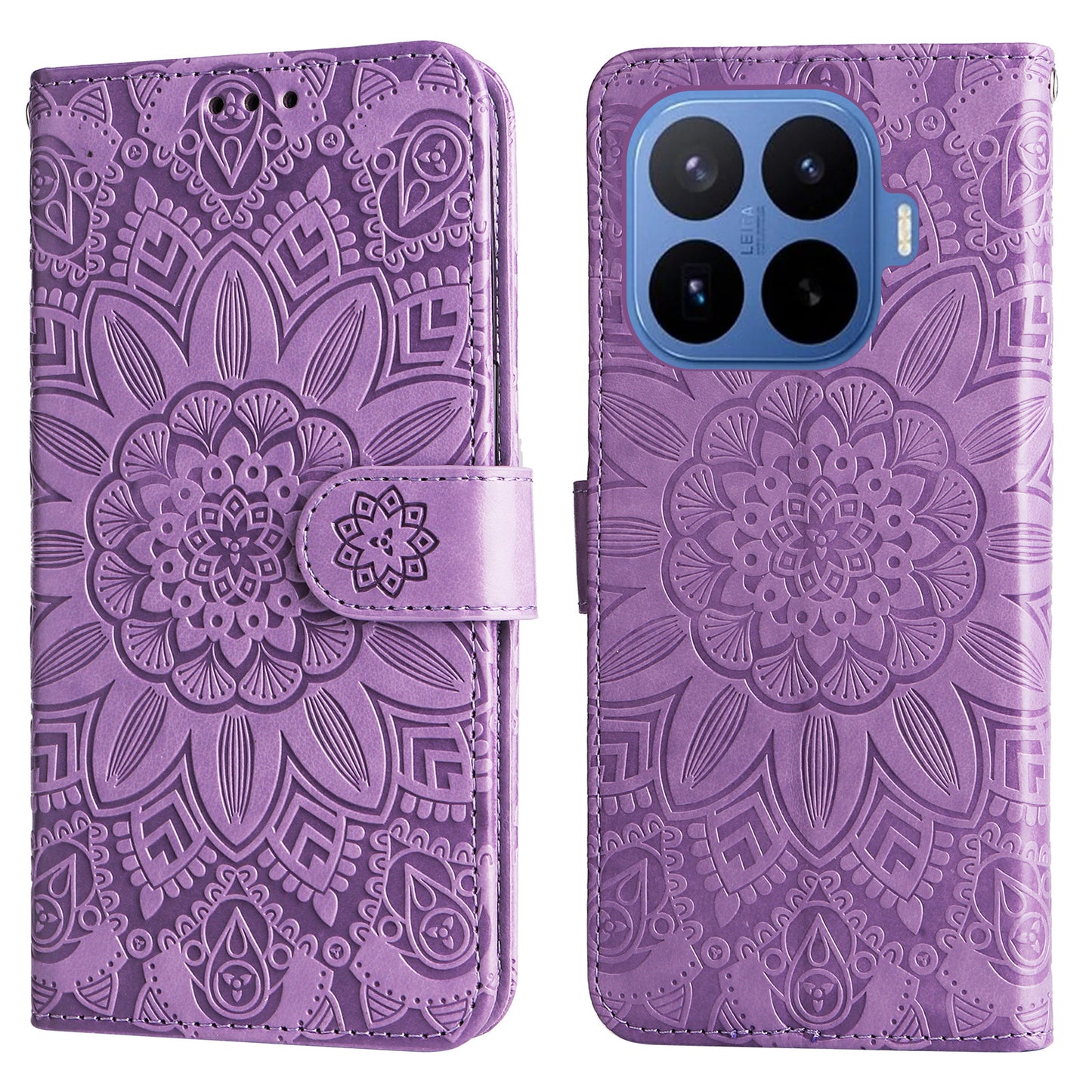 For Xiaomi 17T Pro Case Sunflower Imprint Leather Wallet Phone Cover