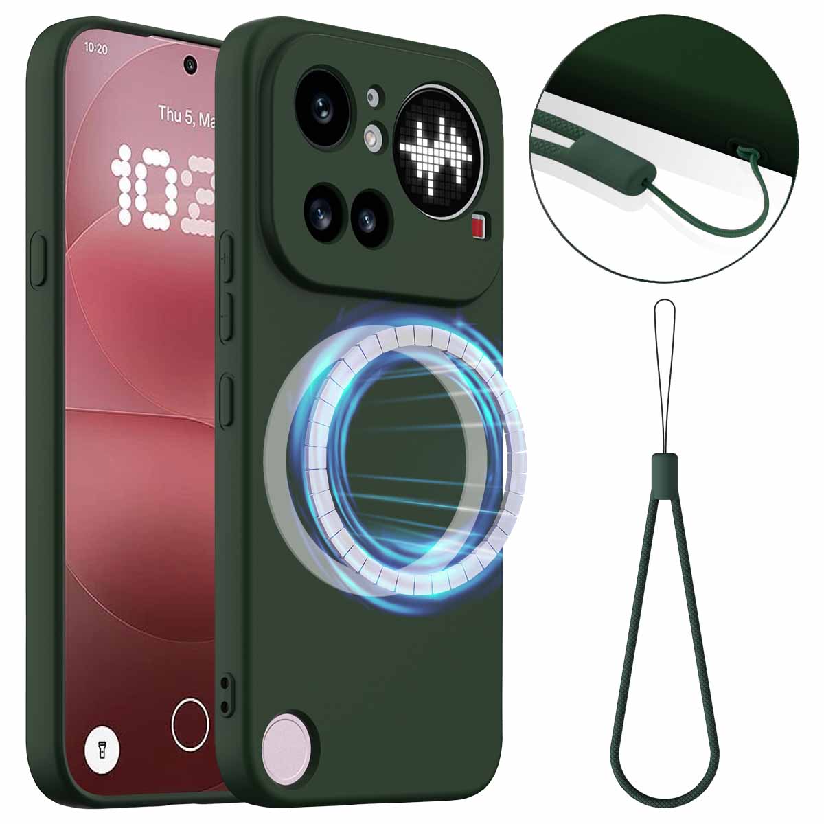 Nothing Phone (4a) Pro Magnetische Handyhülle – Schutzhülle aus stoßfestem Flüssigsilikon