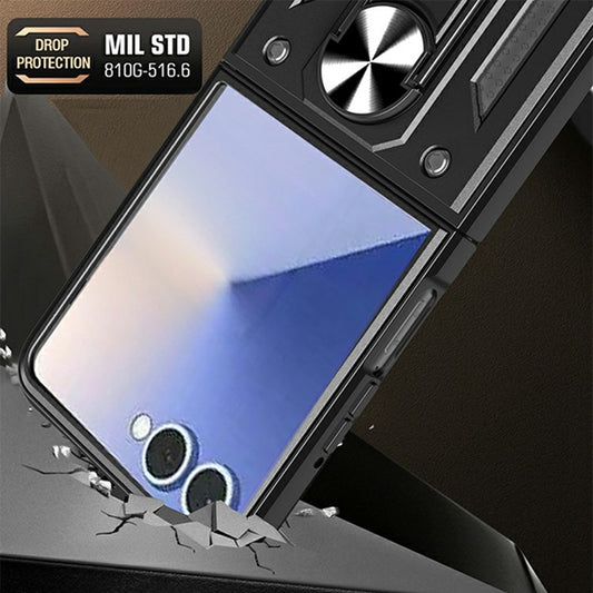 Galaxy Z Flip8 – Handyhülle aus Kunststoff und TPU, mit Ständer, mit Kameraschutz