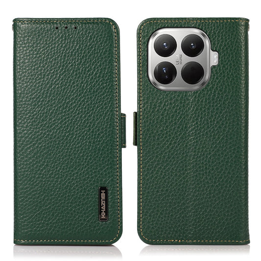 Xiaomi 17T Pro Handyhülle – KHAZNEH mit Litchi-Textur, echtes Rindsleder, RFID-blockierend