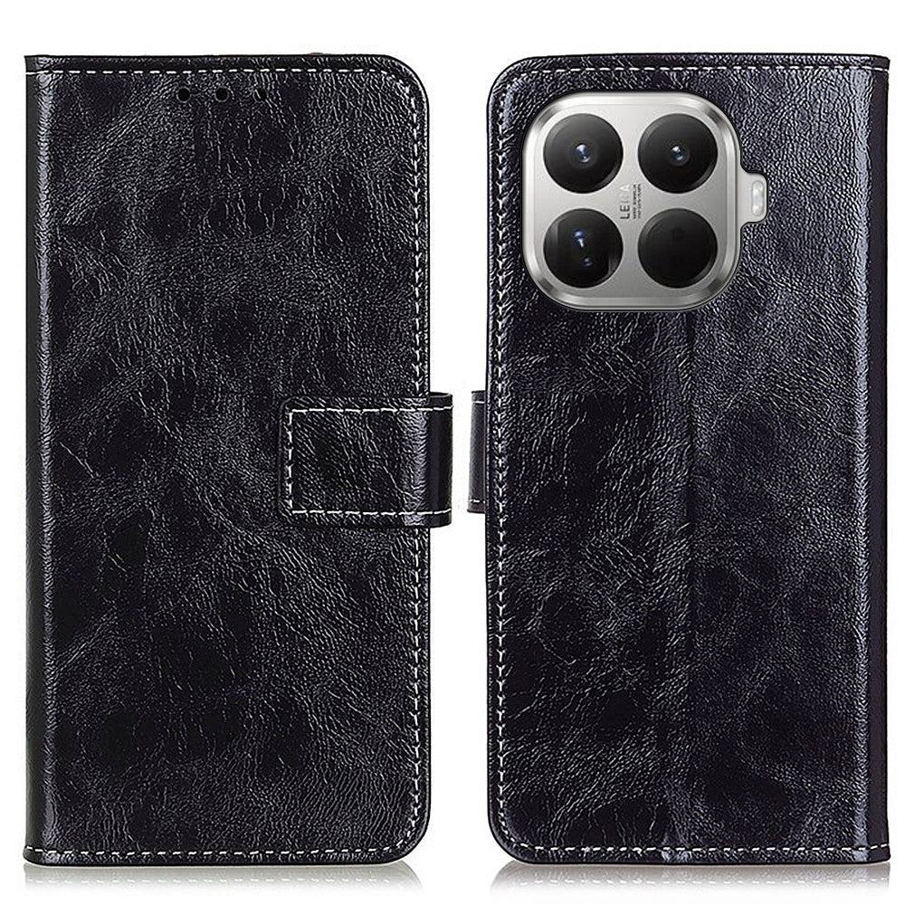 For Xiaomi 17T Case Wallet Leather Phone Cover Crazy Horse Texture