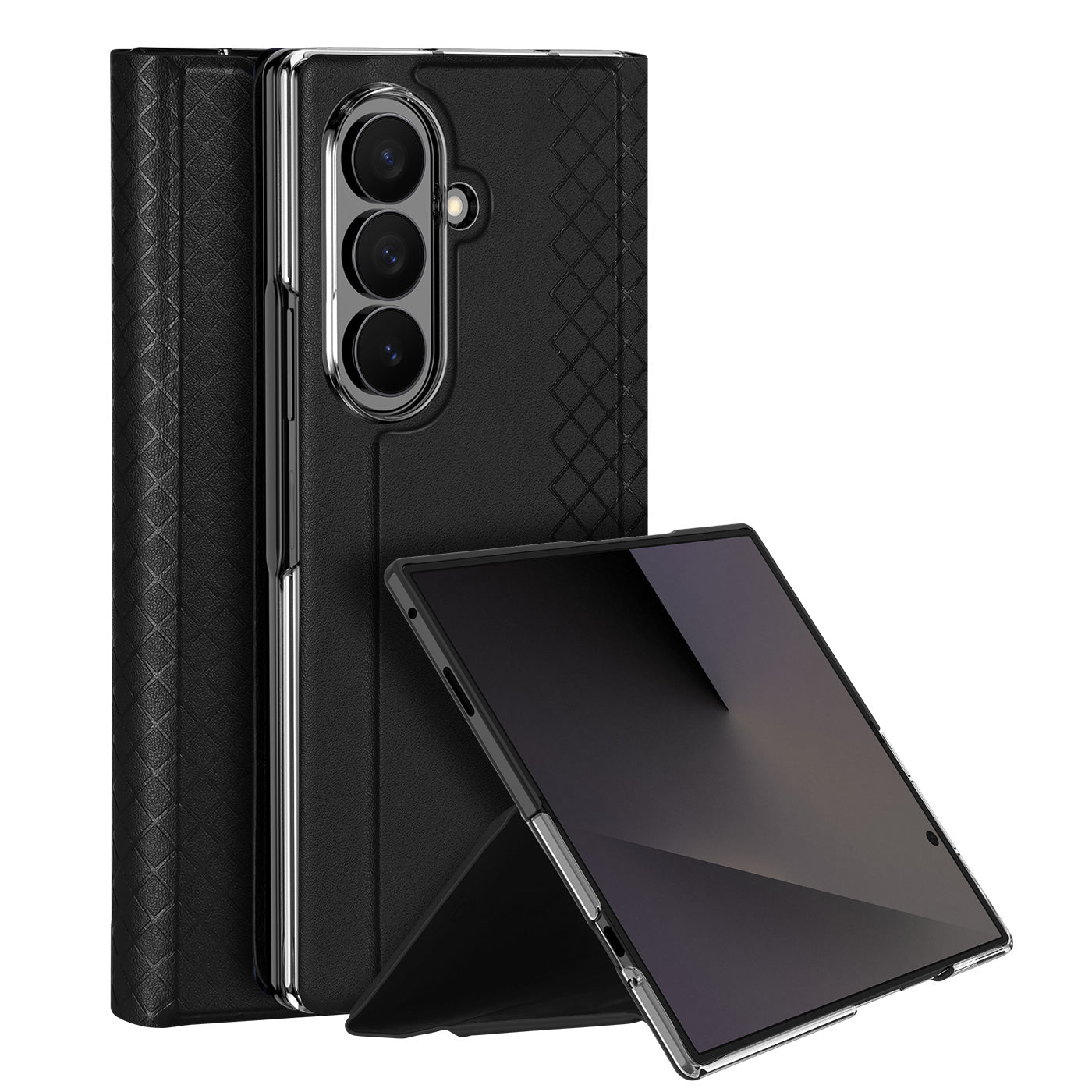 DUX DUCIS for Samsung Galaxy Z Fold8 Ultra Case Bril Series Leather+PC Phone Cover with Stand