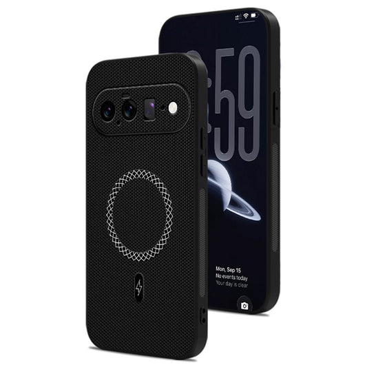 Google Pixel 11 Handyhülle – aus PU-Leder mit dreieckiger Textur, stoßfest, ultradünn