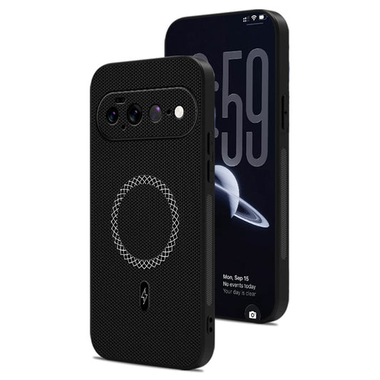 Google Pixel 11 Pro XL Handyhülle – aus PU-Leder mit dreieckiger Textur, stoßfest, ultradünn
