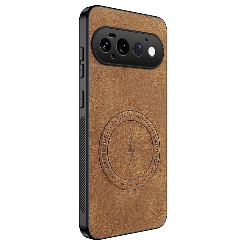 WANLONFENG for Google Pixel 11 Pro SD1 Series Magnetic Case Nappa Texture PC TPU Phone Cover