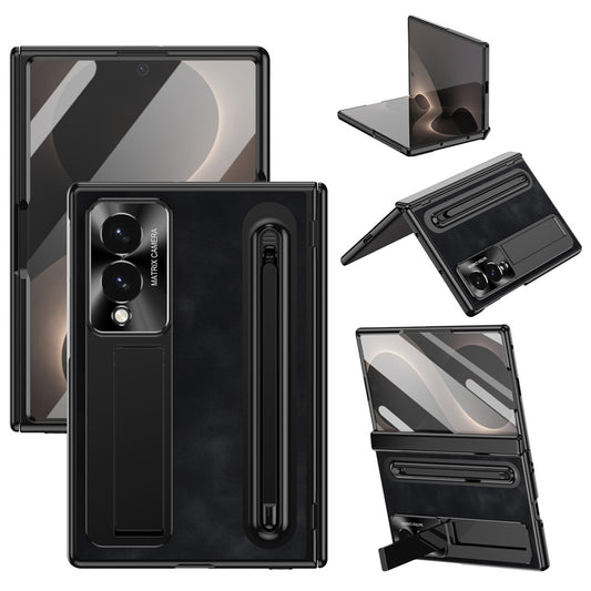 Galaxy Z Fold8 – Handyhülle aus Kunststoff und gehärtetem Glas, mit Ständer, mit Displayschutz, mit Stifthalter