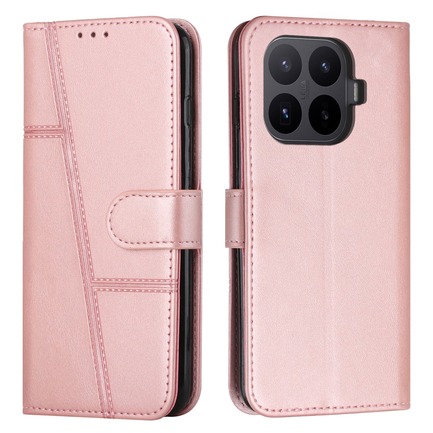 For Xiaomi 17T Pro Leather Phone Case Foldable Stand Wallet Flip Cover with Strap