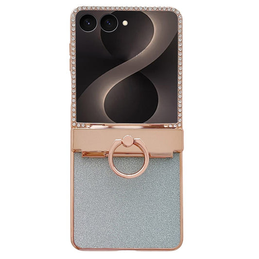 Galaxy Z Flip8 – Handyhülle aus Kunststoff, mit Strassverzierung, mit Glitzer